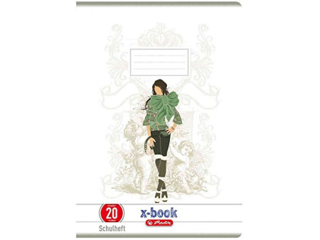 herlitz Cahier x.book, A4, linéature 28 / quadrillé