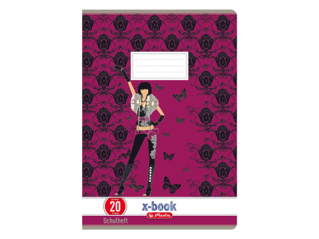 herlitz Cahier x.book, A4, linéature 37 / ligné