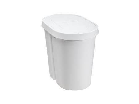 plast team Poubelle tri sélectif SEATTLE DUO, 2x25 L, blanc