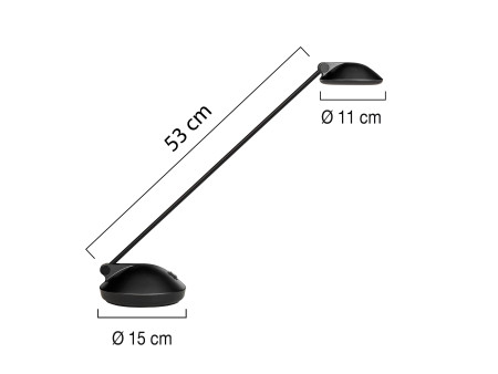 UNiLUX Lampe de bureau à LED JOKER 2.0, noir