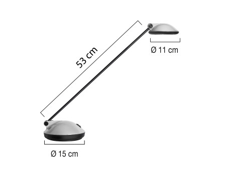 UNiLUX Lampe de bureau à LED JOKER 2.0, couleur: gris