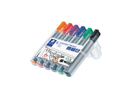 STAEDTLER Marqueur de conférence 356B Lumocolor, étui de 6