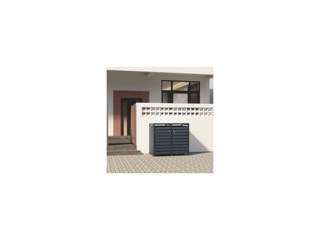 phoenix Abri de poubelle GB2213AAK, 2 portes, anthracite