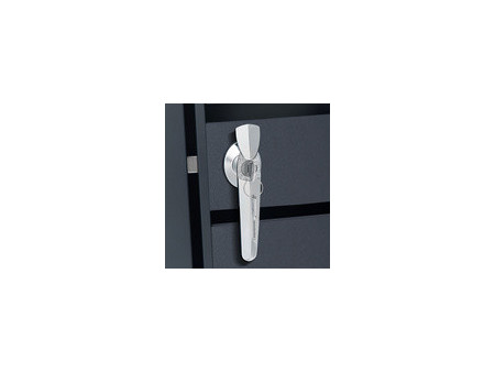 phoenix Abri de poubelle GB2213AAK, 2 portes, aspect argent