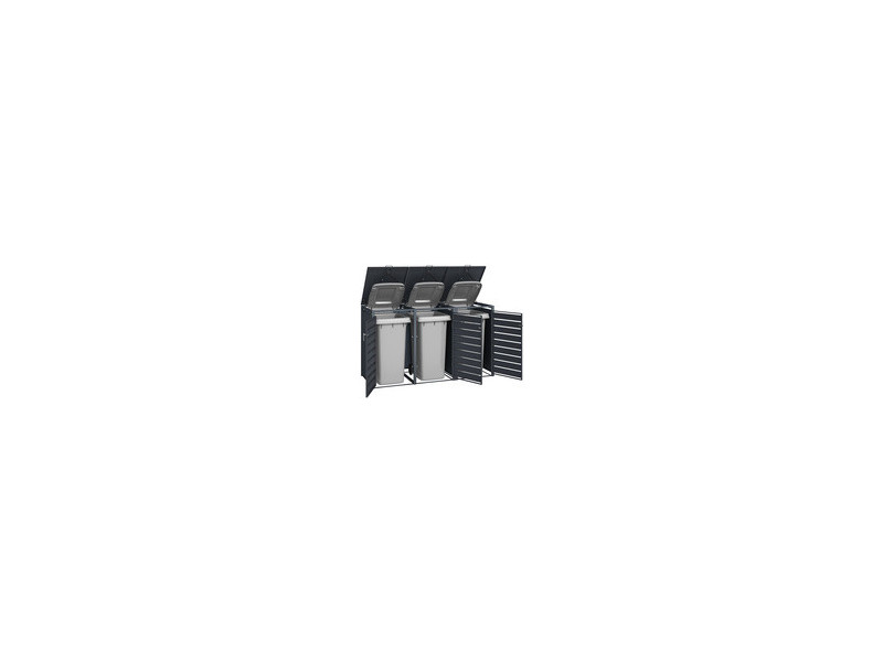 phoenix Abri de poubelle GB33320AAK, 3 portes, anthracite