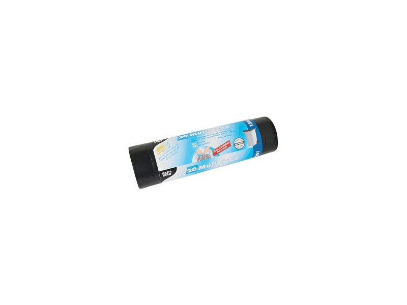STARPAK Sac poubelle LDPE, à lien coulissant, 120 L, noir