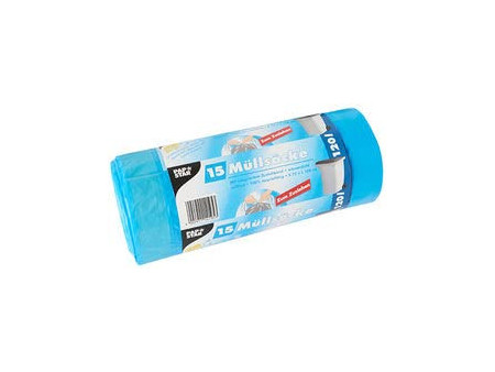 STARPAK Sac poubelle LDPE, à lien coulissant, 120 L, noir