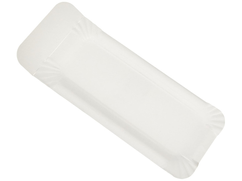 PAPSTAR Assiette carton pour saucisse 'pure', blanc