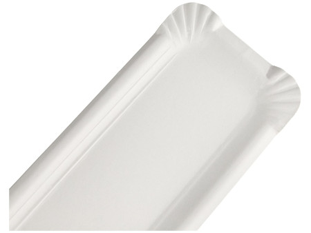 PAPSTAR Assiette carton pour saucisse 'pure', blanc