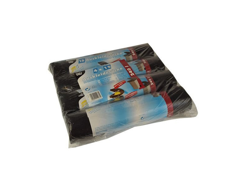STARPAK Sac pour conteneur à ordures, noir, 240 litres