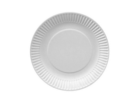 PAPSTAR Assiette en carton 'pure', rond, 190 mm, blanc