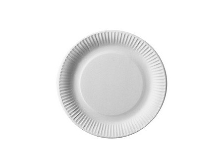 PAPSTAR Assiette en carton 'pure', rond, 230 mm, blanc