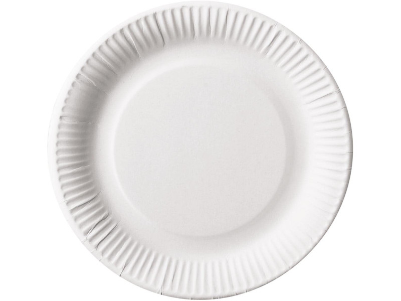 PAPSTAR Assiette en carton 'pure' diamètre: 230 mm, blanc