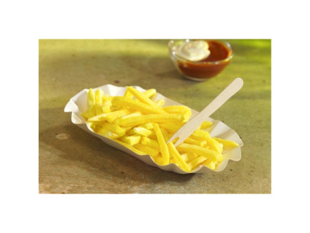 PAPSTAR Barquette à frites 'pure', 90 x 160 x 30 mm, blanc