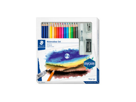 STAEDTLER Kit de dessin Watercolour Design Journey,18 pièces