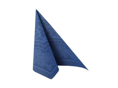 PAPSTAR Serviette 'ROYAL Collection Ornaments', bleu foncé