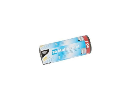 STARPAK Sac poubelle LDPE, 30 litres, gris