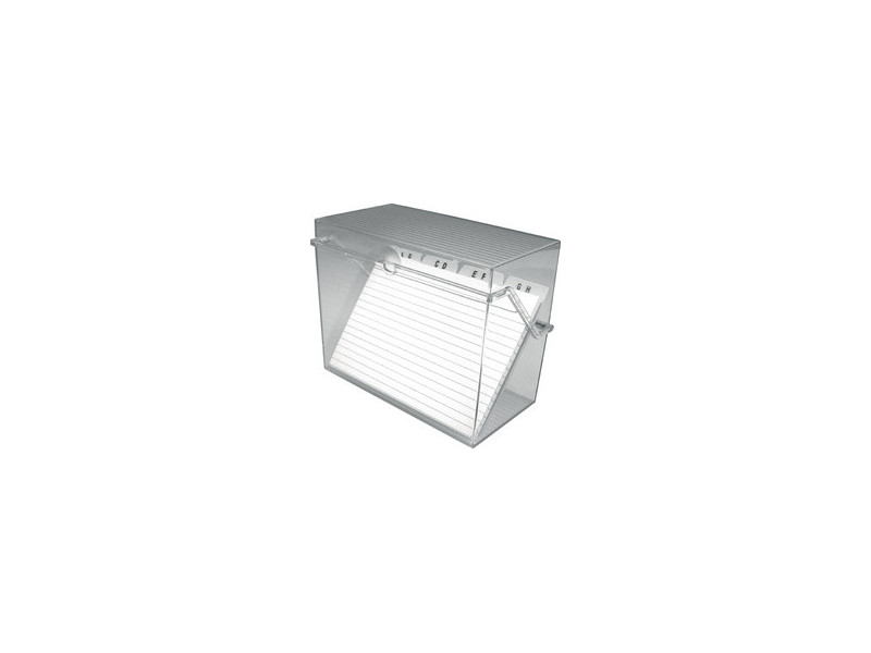 helit Petite boîte à fiches 'the index' transparent