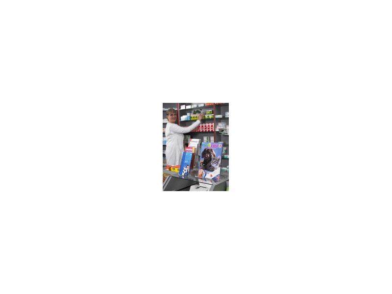 helit Porte-brochures de table 'the helpdesk', transparent