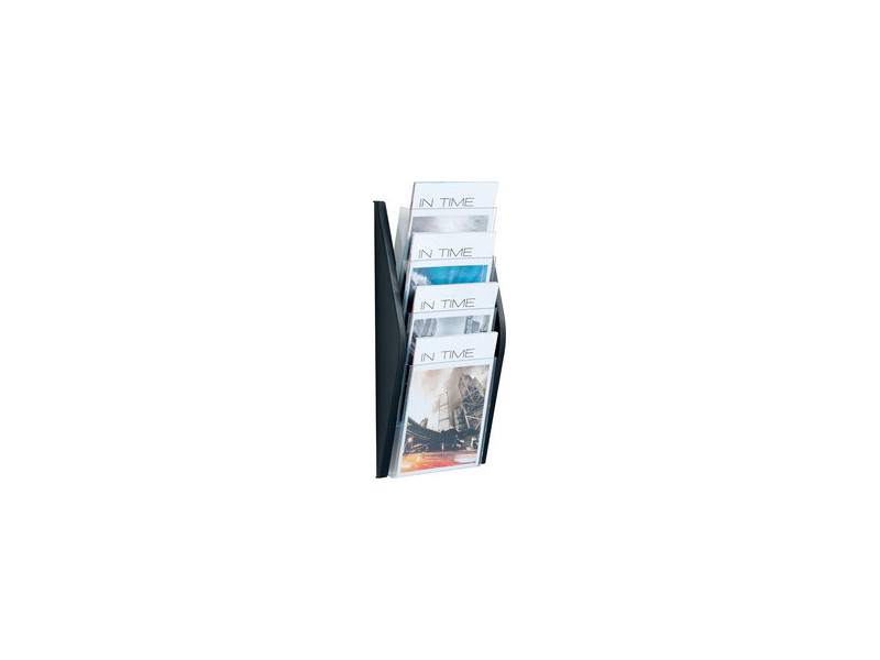 helit Porte-brochures mural 'the arc', A4 portrait, argent