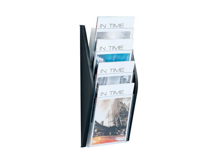 helit Porte-brochures mural 'the arc', A4 portrait, argent