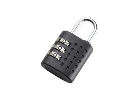JSA Cadenas à combinaison, combinaison à 3 chiffres, noir