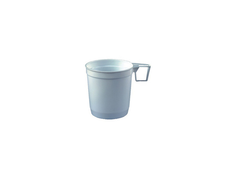 STARPAK Tasse de café en plastique, 0,25 l, blanc, 40 pièces