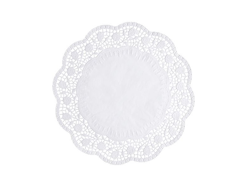 PAPSTAR Napperon, rond, diamètre: 360 mm, blanc
