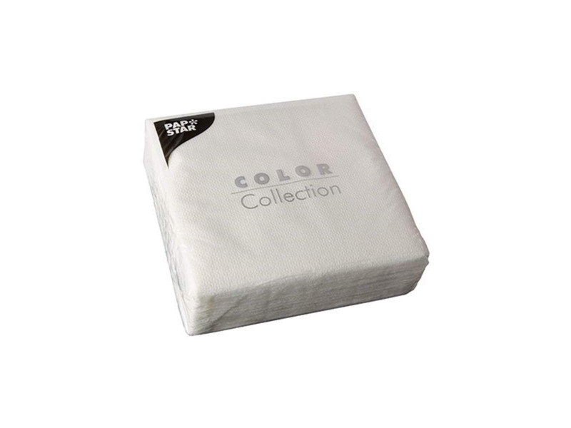 PAPSTAR Serviette, 330 x 330 mm, 1 couche, blanc