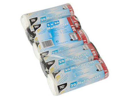 STARPAK Sac poubelle HDPE, 20 litres, vert menthe
