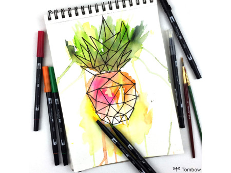 Tombow Feutre double pointe 'DUAL BRUSH PEN ABT' cool grey 7