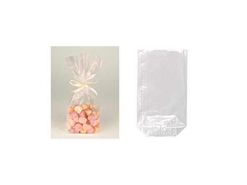 STARPAK Sachet à fond plat, (L)145 x (H)235 mm, transparent