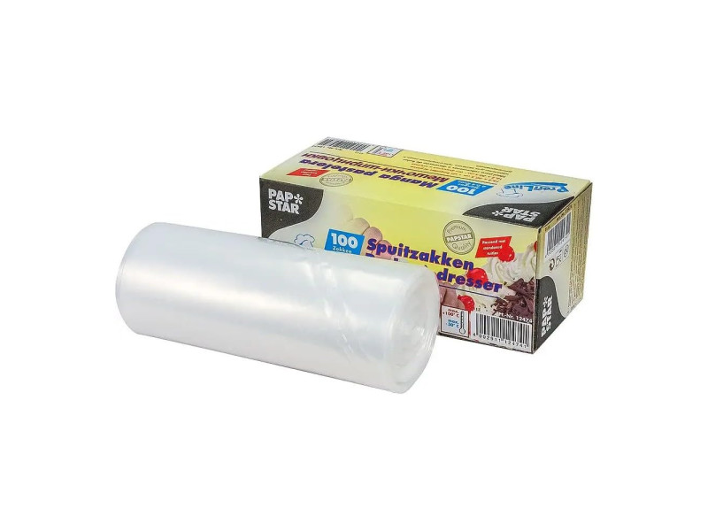 PAPSTAR Poche à dresser en PEBD, transparent, 0,4 l
