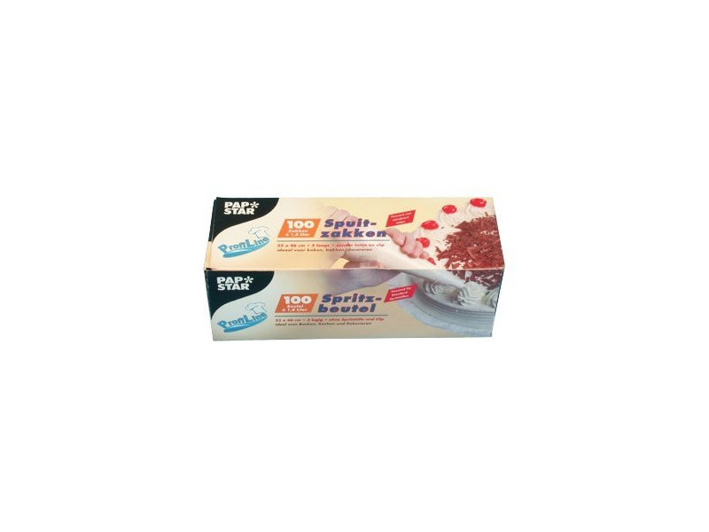 STARPAK Poche à dresser en PEBD, transparent, 1,8 l
