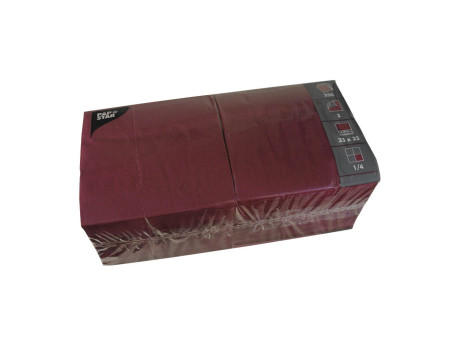 PAPSTAR Serviettes lunch, 330 x 330 mm, bordeaux