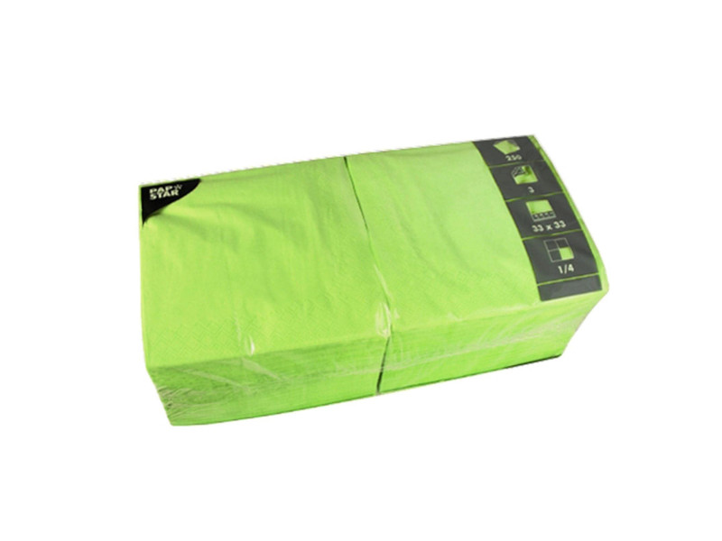 PAPSTAR Serviettes lunch, 330 x 330 mm, vert citron