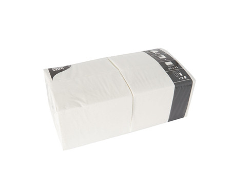 PAPSTAR Serviettes bistrot, 330 x 330 mm, blanc