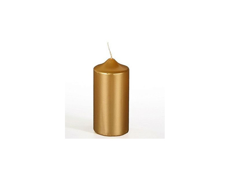 PAPSTAR Bougie cylindrique de Noel, or