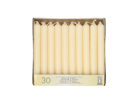 STARPAK Bougie de table, 21 mm, pack de 30, bordeaux