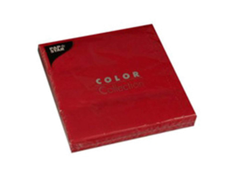 PAPSTAR Serviettes de cocktail, 240 x 240 mm, bordeaux