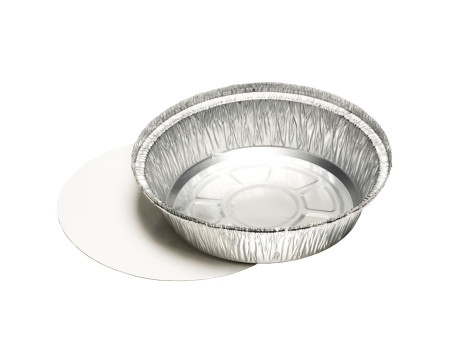 STARPAK Coupelle en aluminium rond, avec couvercle, 1.000 ml