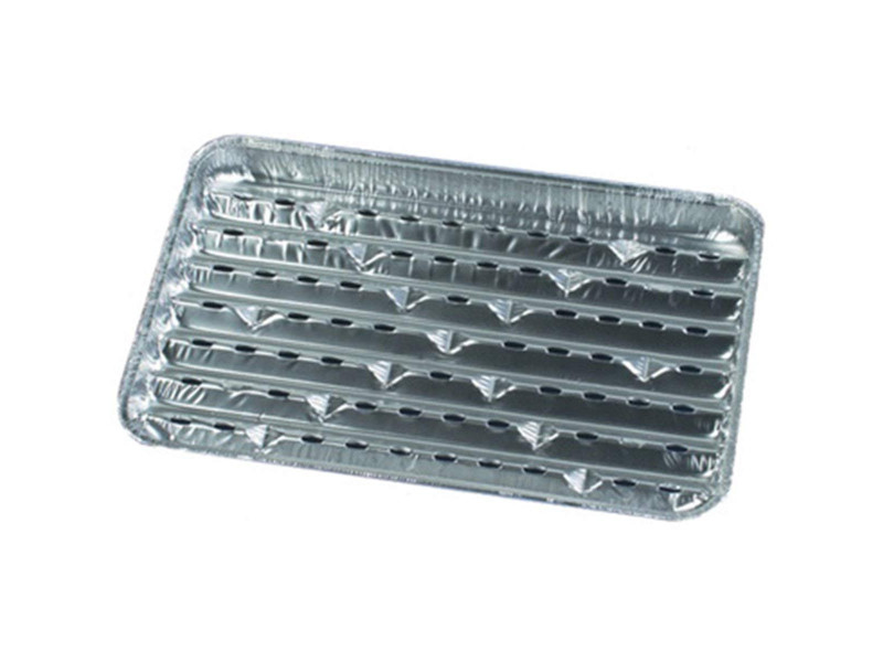 STARPAK Plateau pour grillades en aluminium, rectangulaire
