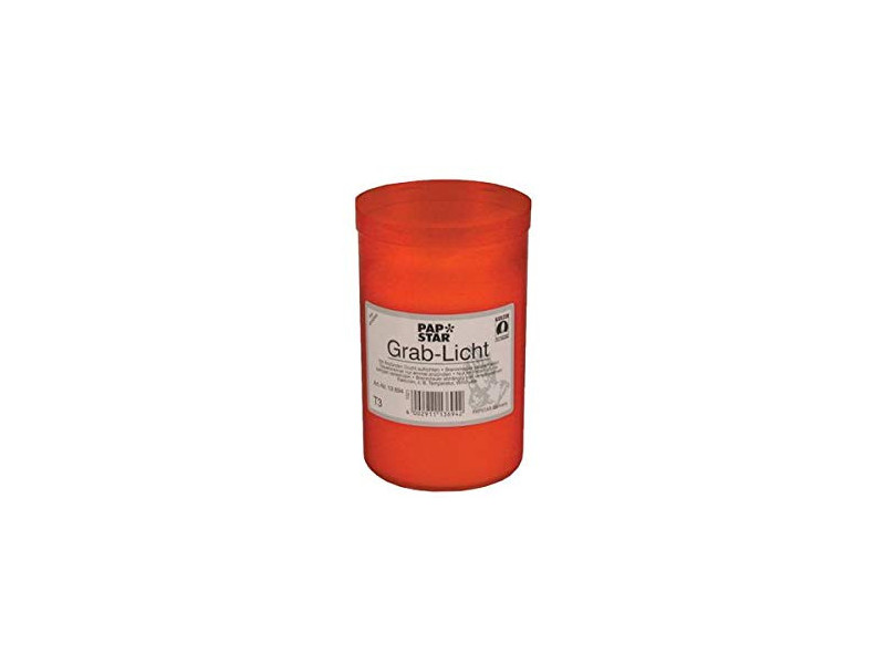 PAPSTAR Photophore tombal 3 jours, diamètre: 64 mm, rouge