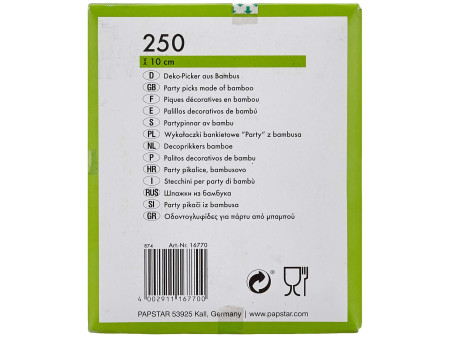 PAPSTAR Pique apéritif 'Noeud', longueur: 100 mm