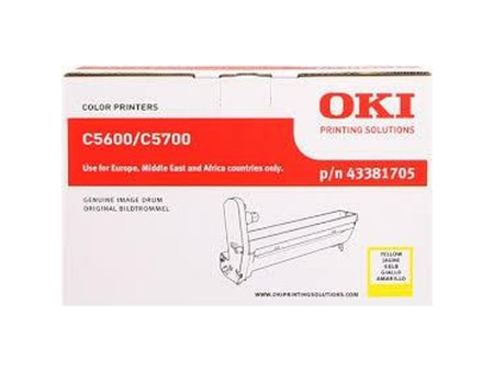 OKI Tambour pour OKI C5600/C5600N/C5700/C5700N, jaune