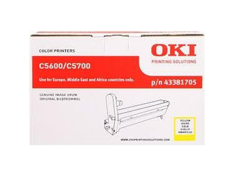 OKI Tambour pour OKI C5600/C5600N/C5700/C5700N, jaune