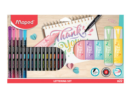 Maped Set de calligraphie, 22 pièces