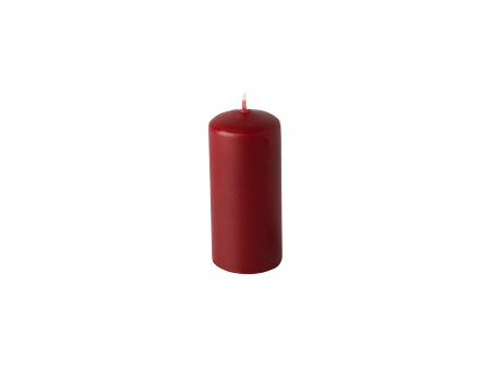 STARPAK Bougie cylindrique, diamètre: 40 mm, bordeaux