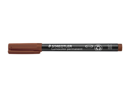 STAEDTLER Marqueur permanent 317M Lumocolor, marron