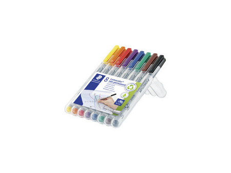 STAEDTLER Marqueur non permanent 311S Lumocolor, étui de 8